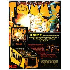 The Who's Pinball Wizard Tommy FLYER Original Artwork 8.5" x 11" Two Sides